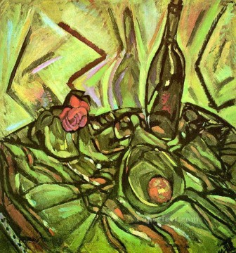 抽象的かつ装飾的 Painting - ローズ・ダダのある静物画